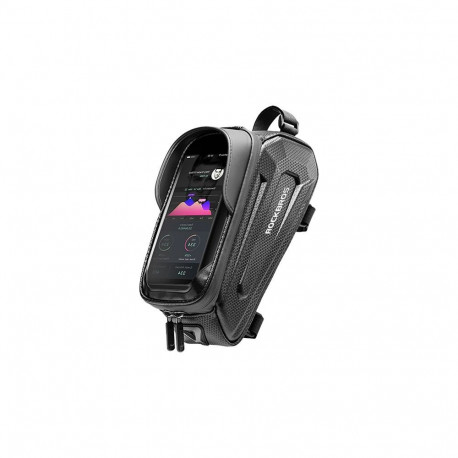 Rockbros Rockbros B68-1 armored bicycle bag with phone pocket 1.7l - black