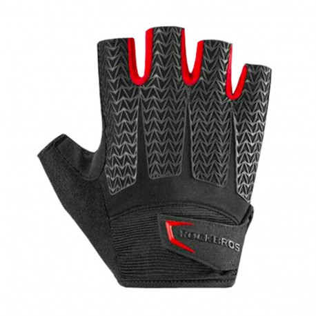 Rockbros Rockbros S169BR XXL cycling gloves with gel inserts - black and red