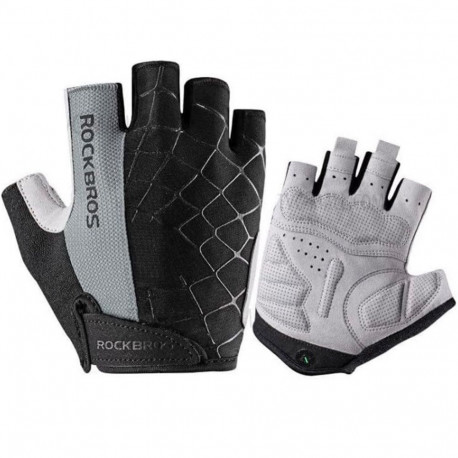 Rockbros Rockbros S109GR cycling gloves, size XL - gray