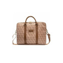 Guess Guess GCube Stripes bag for a 16" laptop - brown
