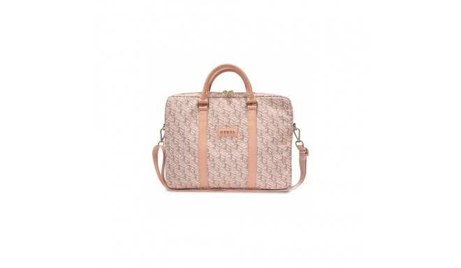 Guess Guess GCube Stripes bag for a 16" laptop - pink