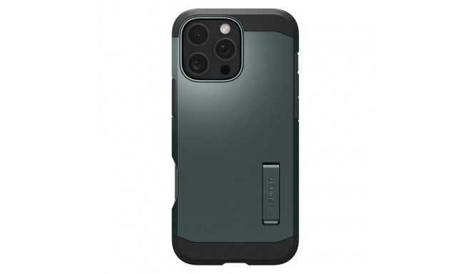 Spigen Spigen Tough Armor MagSafe Case with Stand for iPhone 16 Pro - Green