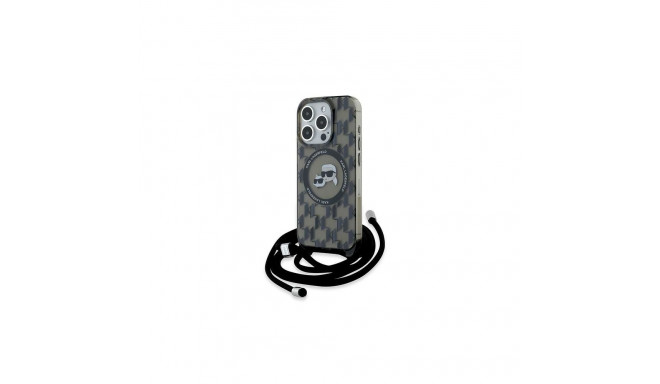 Karl Lagerfeld Karl Lagerfeld IML Crossbody Monogram Karl & Choupette Head MagSafe Case for iPhone 1