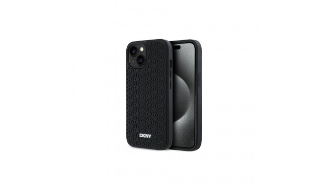 DKNY DKNY 3D Rubber Repeat Pattern case for iPhone 15/14/13 - black