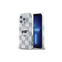 Karl Lagerfeld Karl Lagerfeld IML Choupette Head & Monogram case for iPhone 15 Pro Max - transparent