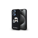 Karl Lagerfeld Karl Lagerfeld Silicone Karl&Choupette MagSafe case for iPhone 15 Pro - black