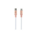 Guess Guess Ebossed Logo USB-C / Lightning Cable 1.5m Fast Charging - Pink