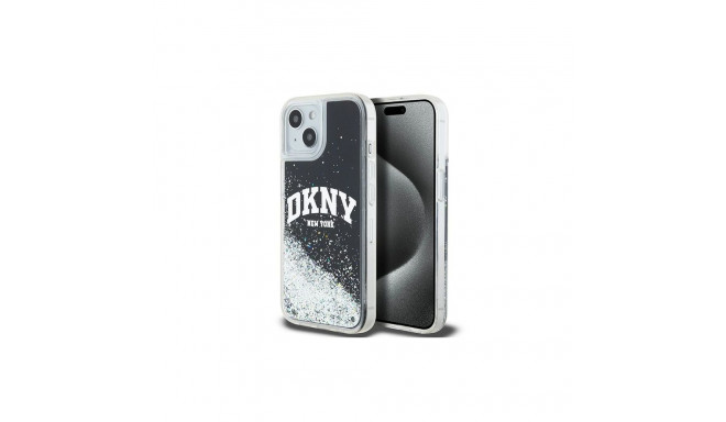 DKNY DKNY Liquid Glitter Big Logo iPhone 14/15/13 Case - Black