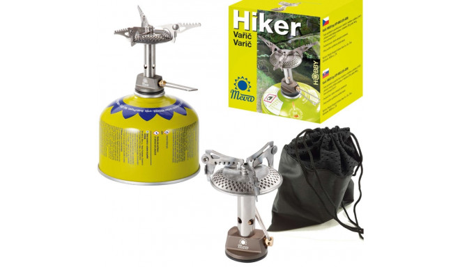 Meva The lightest tourist stove for gas cartridges (valve or thread) HIKER 70gram 2.4kW