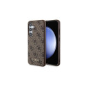 Guess Guess 4G Metal Gold Logo case for Samsung Galaxy S24 - brown