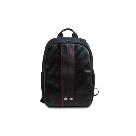 BMW BMW Carbon & Red Stripe backpack for a 16" laptop - black