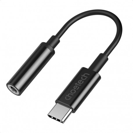 Choetech Choetech AUX003 USB-C / DC 3.5mm audio adapter - black