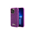 Guess Guess Disco Metal Script case for iPhone 14 Pro Max - fuchsia
