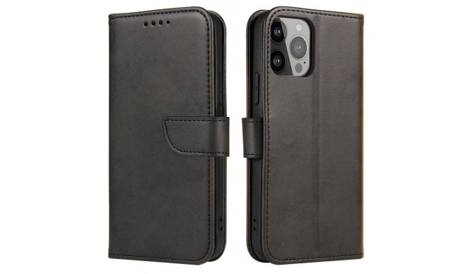 Hurtel Magnet Case for Huawei Nova 11 SE with flap and wallet - black