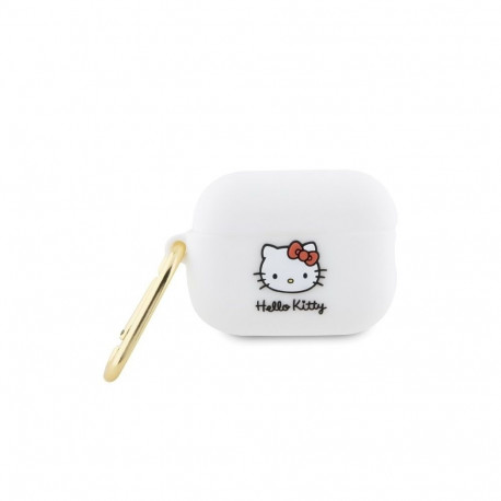 Hello Kitty Hello Kitty Silicone 3D Kitty Head case for AirPods Pro 2 (2022/2023) - white