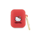 Hello Kitty Hello Kitty Silicone 3D Kitty Head case for AirPods 1/2 - fuchsia