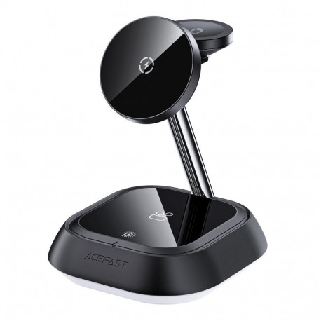 Acefast 3in1 Acefast E16 15W inductive charging station for phone / headphones / watch - black