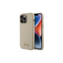 Guess Guess Glitter Glossy Script case for iPhone 15 Pro Max - gold