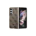 Guess Guess Leather 4G Triangle Strass case for Samsung Galaxy Z Fold 5 - brown