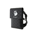 Karl Lagerfeld Karl Lagerfeld Case KLWBSAKHPCK Handbag - Black Saffiano Monogram Choupette