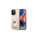 Karl Lagerfeld Karl Lagerfeld Silicone Choupette case for iPhone 14 Pro Max - pink