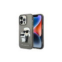 Karl Lagerfeld Karl Lagerfeld Glitter Karl&Choupette case for iPhone 14 Pro - black