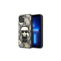 Karl Lagerfeld Karl Lagerfeld KLHCP13MPMNFIK1 iPhone 13 6.1" grey/grey Flower Ikonik Karl
