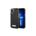Guess Guess GUHMP13MSAPSTK iPhone 13 6.1" black/black hardcase Peony Logo Plate MagSafe