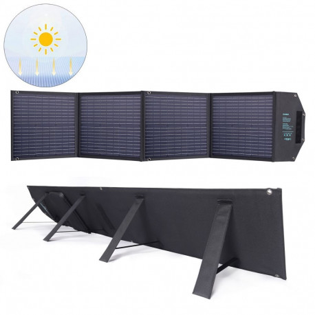 Choetech Choetech SC009-V2 solar foldable charger 100W USB-C / 2x USB-A PD QC - black