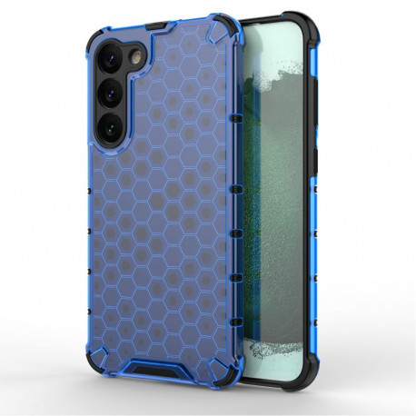Hurtel Honeycomb case for Samsung Galaxy S23+ armored hybrid cover blue