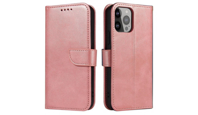 Hurtel Magnet Case case for Samsung Galaxy S23+ flip cover wallet stand pink