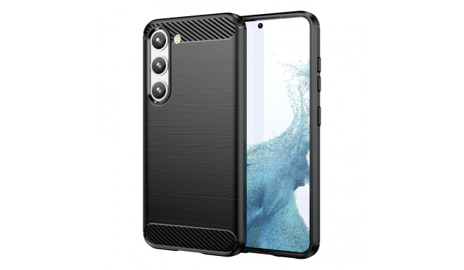 Hurtel Carbon Case case for Samsung Galaxy S23+ flexible silicone carbon cover black