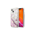 Guess Guess GUHCP13SLGPEPI iPhone 13 mini 5.4" pink/pink hardcase Peony Liquid Glitter