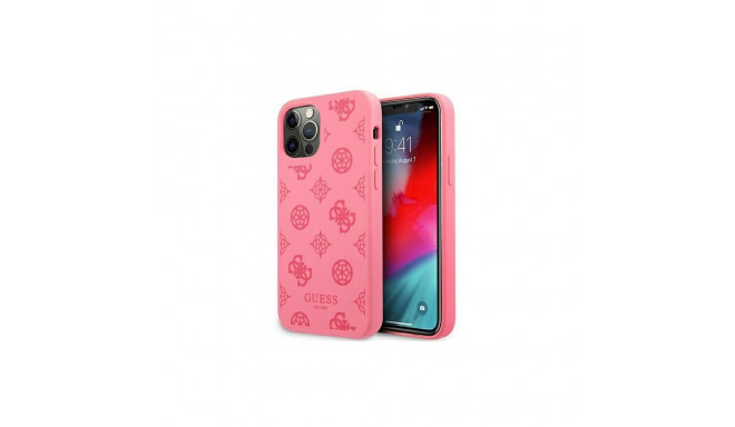 Guess Guess GUHCP12LLSPEFU iPhone 12 Pro Max 6.7" fuchsia/fuchsia hard case Peony Collection