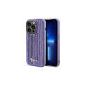 Guess Guess Sequin Script Metal case for iPhone 14 Pro - purple