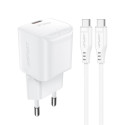 Acefast Acefast A73 Mini PD 20W GaN wall charger + USB-C cable - white