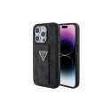 Guess Guess Grip Stand 4G Triangle Strass case for iPhone 15 Pro Max - black