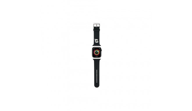 Karl Lagerfeld Karl Lagerfeld 3D Rubber Karl Head strap for Apple Watch 38/40/41mm - black