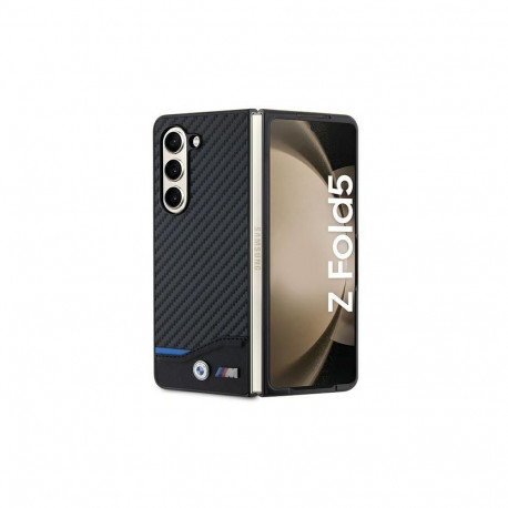 BMW BMW Leather Carbon case for Samsung Galaxy Z Fold 5 - black