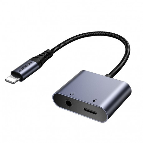 Joyroom Joyroom SY-L01 Lightning to Lightning / 3.5 mm mini jack DAC adapter 2in1 - black