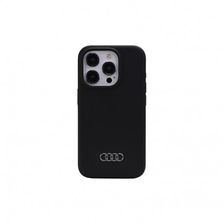 Audi Audi Silicone Case for iPhone 15 Pro Max - black