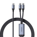 Joyroom Joyroom Speedy Series S-A21 2in1 USB-C - USB-C / USB-C cable 100W 1.5m - black