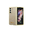Guess Guess Glitter Script case for Samsung Galaxy Z Fold 5 - gold