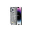Guess Guess Sequin Script Metal case for iPhone 15 Pro - silver