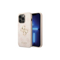 Guess Guess 4G Big Metal Logo case for iPhone 15 Pro - pink