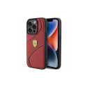Ferrari Ferrari Twist Metal Logo case for iPhone 15 Pro - red