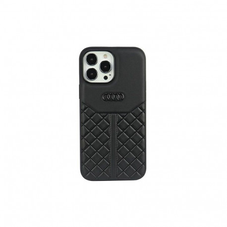 Audi Audi Genuine Leather iPhone 13 Pro / 13 6.1" black/black hardcase AU-TPUPCIP13P-Q8/D1-BK
