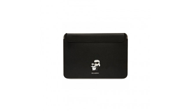 Karl Lagerfeld Karl Lagerfeld Saffiano Karl&Choupette case for a 14" laptop - black