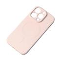 Hurtel MagSafe compatible silicone case for iPhone 15 Silicone Case - cream