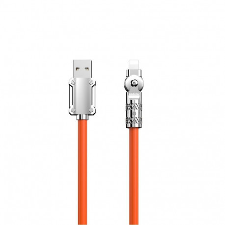 Dudao Dudao L24AL USB-A - Lightning angled cable with 180 rotation 30W 1m - orange